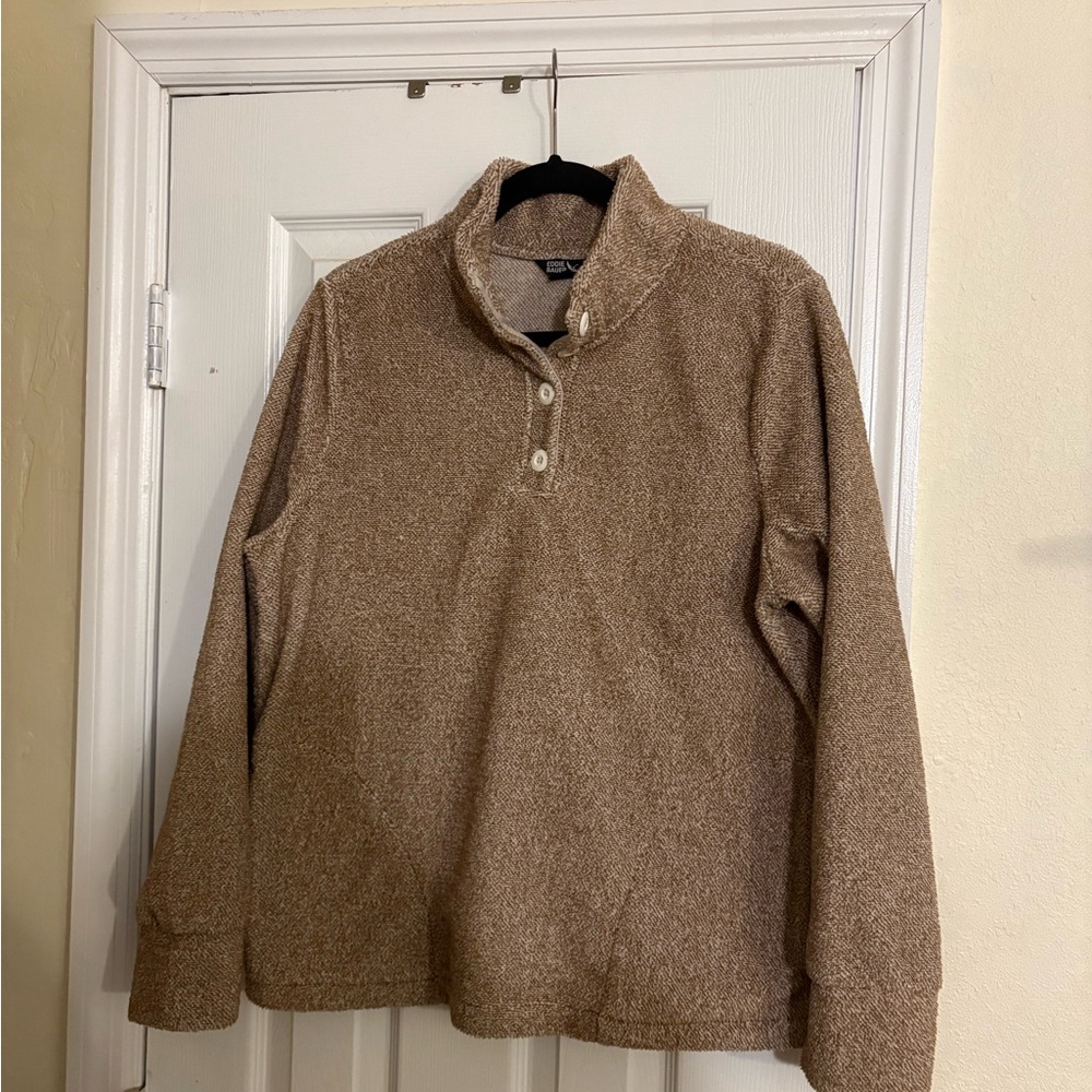Eddie Bauer fleece quarter button up